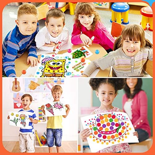 Soucolor Washable Dot Markers,10 Vibrant Colors 48 Pages Activity Book - Image 6