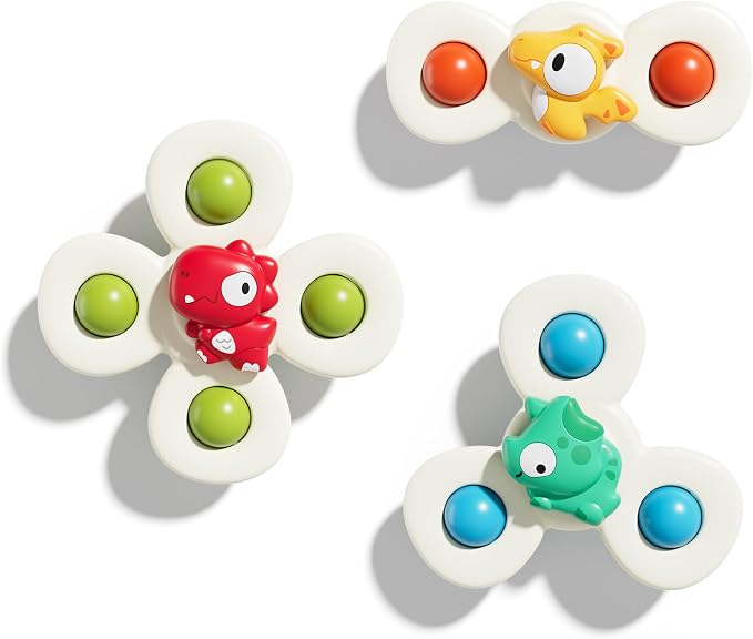 ALASOU Suction Cup Spinner Airplane Travel Toys for 1 Year Old Boy Girl by ALASOUdedicatedforbabies