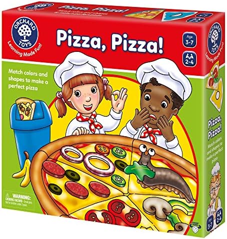 ORCHARD TOYS Moose Games, Pizza! Game. Match Colors and Shapes to Make a Perfect Pizza. for Ages 3-7 and 2-4 Players - Image 7