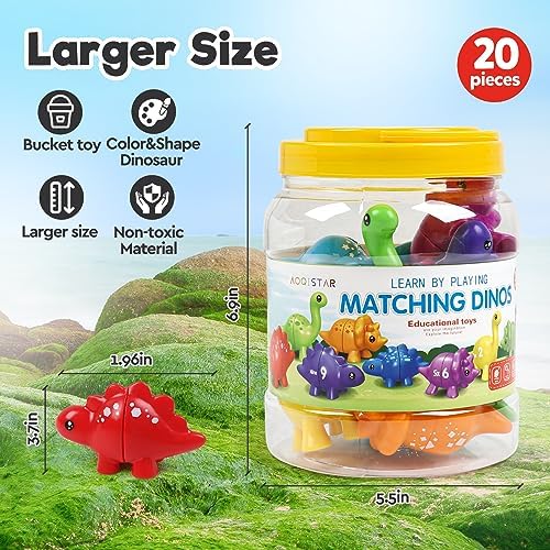 GKDOMS Montessori Matching Dinosaurs Snap and Pattern Match Learning Toy - Image 7