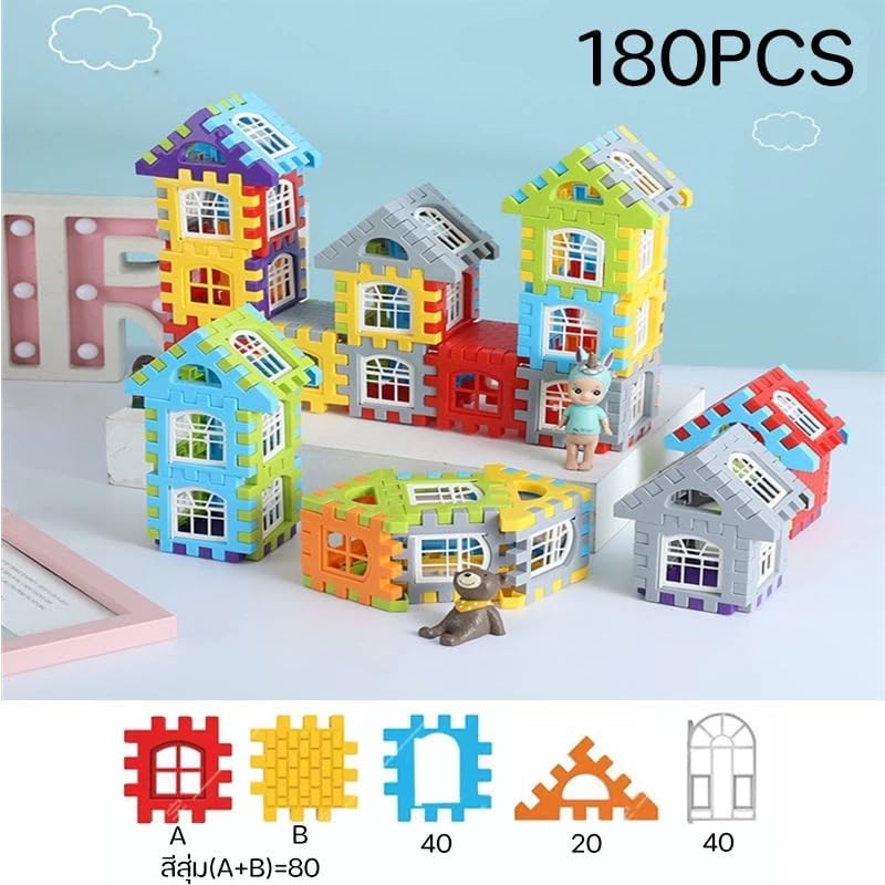Building Blocks Set 210 Pieces - STEM Educational Learning Toys for Kids Ages 3-8, Creative Construction Preschool Toys for Boys Girls, Safe Plastic Building Set with Storage Box - Image 3