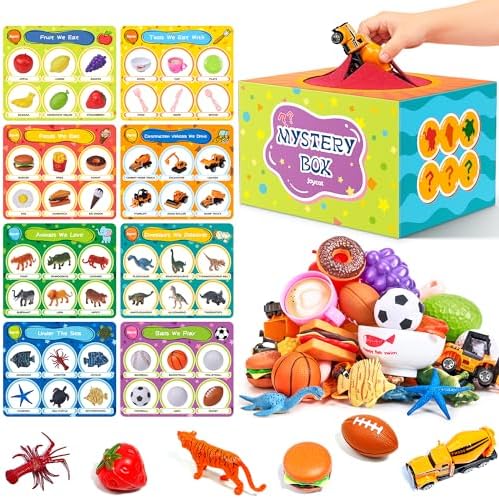 JoyCat Montessori Sensory Sorting Box with 48 Objects for Kids Ages 3-5 by JOYCAT