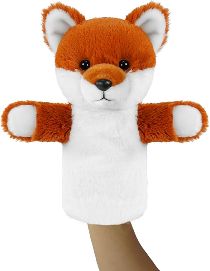 Animal Puppet for Toddlers Creative Storytelling Tool Soft Washable Fabric Preschool Education Interactive Role Play Forest Animal Fox