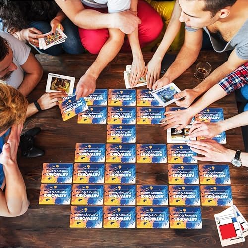 80 PCS Artwork Matching Game, 40 Famous Painting Memory Cards Bilingual Language Picture Match Game, Educational Learning Toys Enhance Memory & Matching Skills for Kids Ages 3 and Up - Image 6