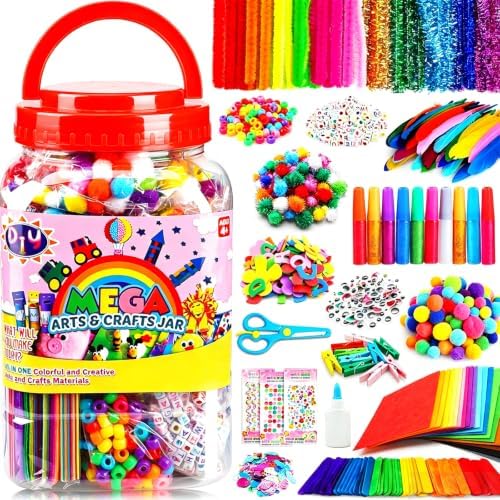 FUNZBO Arts and Crafts Supplies for Kids -Back to School Supplies Kit by FunzBo