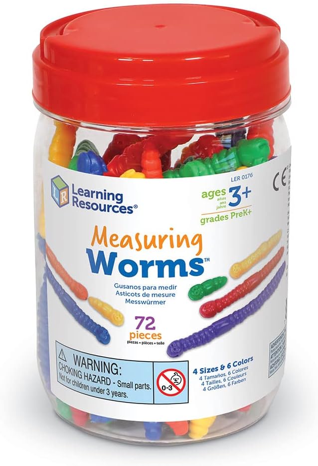 Learning Resources Measure Worms Set of 72 - Image 4