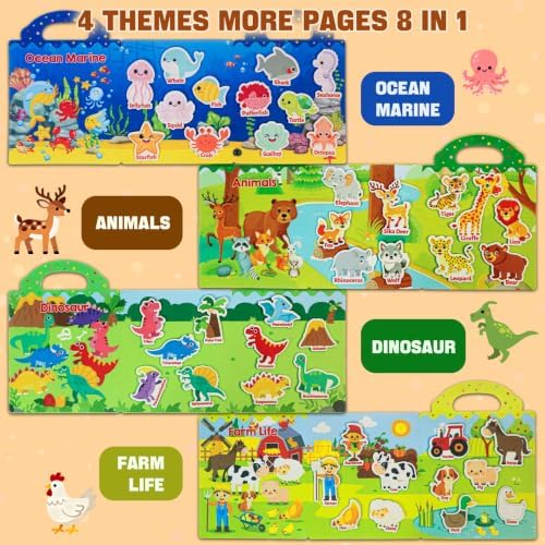 Activity Books for Toddlers 1-3|Felt Montessori Busy Book for Toddlers - Image 6