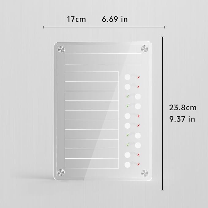 NiHome Chore Chart for Kids & Adults, Magnetic to Do List Board w/Stand - Image 2