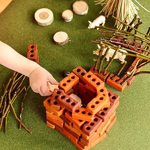 Guidecraft Little Bricks - 60 pc. Set: Builders Set for Construction and Stacking, Kids Educational Learning Toy - Image 7