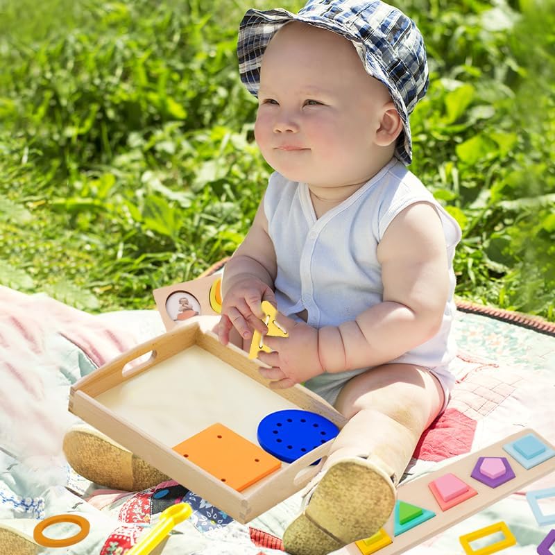 Adena Montessori Play Kit for 22-24 Months Baby Developmental Playset for Toddlers Preschool Learning Toys, Medium - Image 7