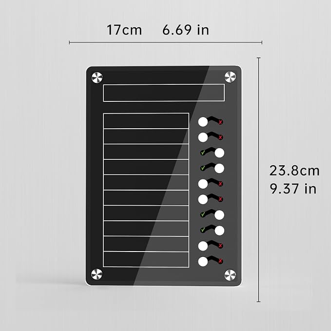 NiHome Chore Chart with Sliders,Magnetic to Do List Planning Board w/Stand - Image 7