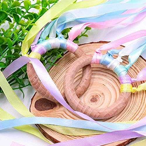 TANOFAR Montessori Toy | Hand Kite |Sensory Ribbon Toy | Wooden Toddler Toys | Rainbow Hand Kite - Image 2