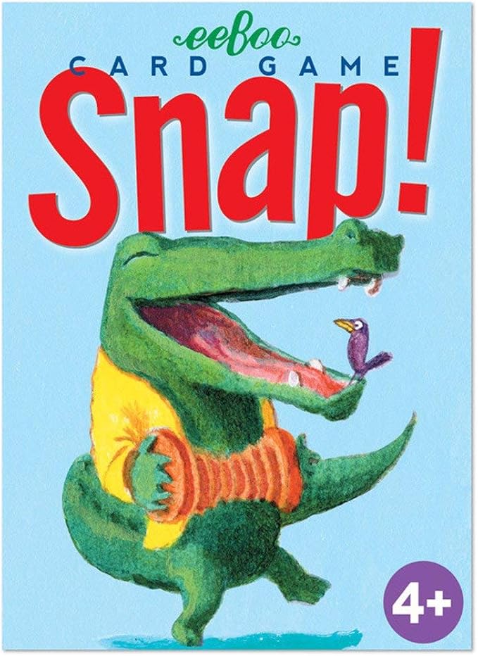 eeBoo: Snap Playing Card Game, 36 Cards with Snappy Rhymes, Fast-Paced Matching Fun, Screen-Free Play, for Ages 5 and up by eeBoo