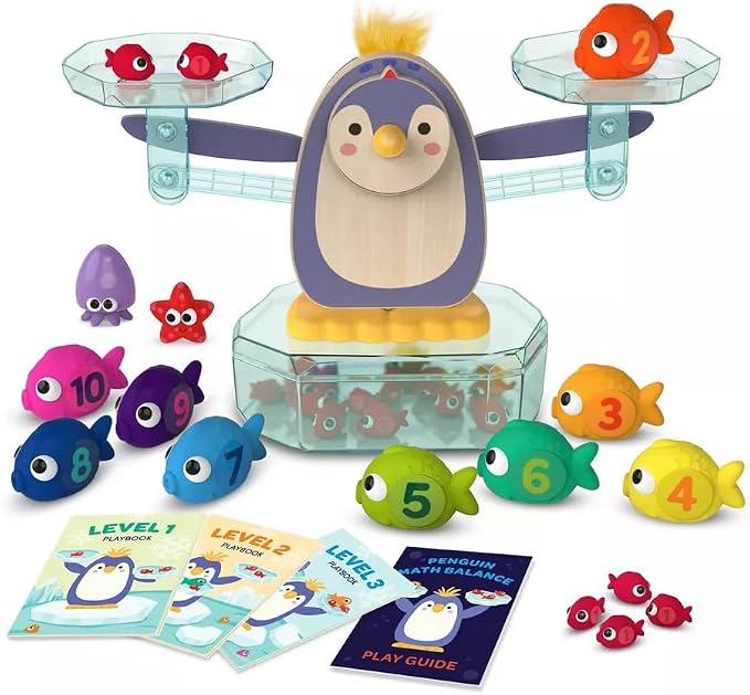Battat Education – Penguin Math Balance Scale for Kids – 38 Pieces Counting Toy – Educational Math Games for Toddlers – Develop Early STEM Skills – Fun Learning Activity for Preschoolers 3+ Years by Unknown