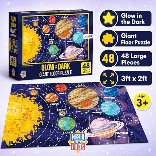 Glow in The Dark - Our Solar System 48 Piece Floor Puzzle - Image 3