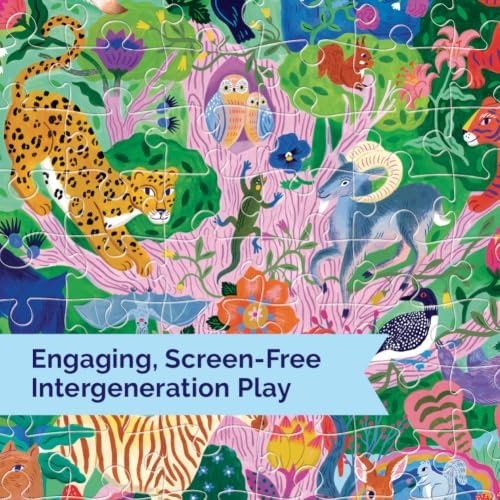 eeBoo Tree of Wildlife 100 Piece Children's Puzzle, 27" x 18" Nature Themed - Image 5