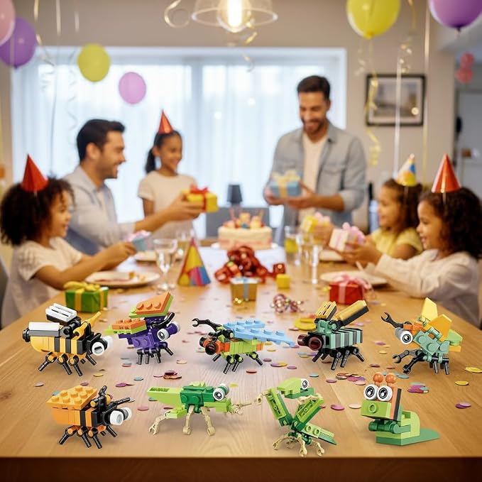 BRICHBROW 12 Pack Mini Animals Building Blocks Party Favors for Kids - Image 2
