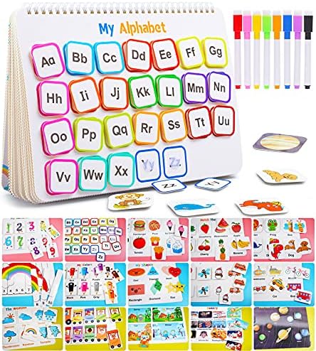 Huijing Montessori Preschool Learning Activities Busy Book - Workbook Activity Binder / Toys for Toddlers, Autism Learning Materials and Tracing Coloring Book by Unknown