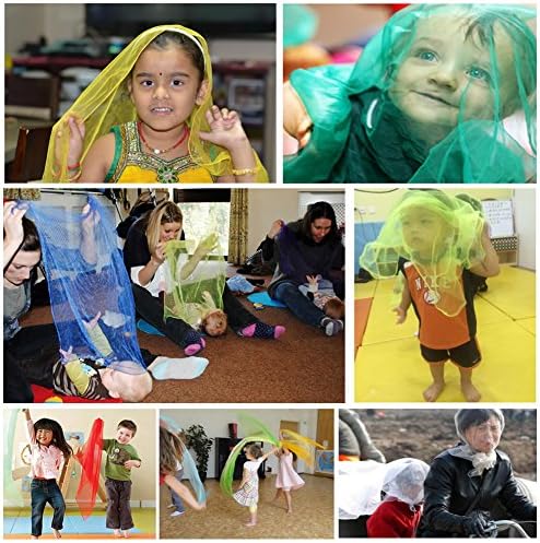 AIVIAI Dance Scarves Music Scarves for Children Movement and Juggling 12pcs - Image 4