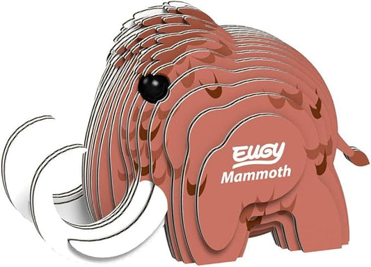 Eugy Mammoth 3D Puzzle, 22 Piece Eco-Friendly Educational Toy Puzzles for Boys, Girls & Kids Ages 6+