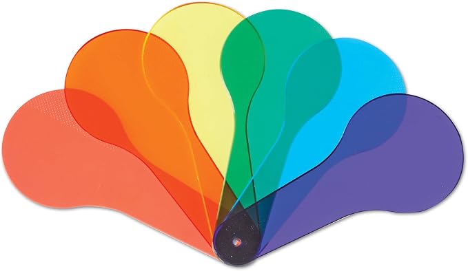 Learning Resources Color Paddles - Set of 18 Paddles, Grades PreK/Ages 3+ Preschool Science for Kids, Classroom Supplies by LearningResources