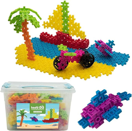 KADÜ DA Age 3+ Seaside Splash 226 Piece Kids Beginning Building Block Toy by IncrediblyInterconnectableToys