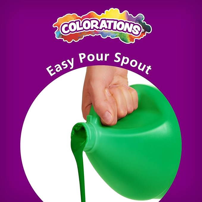 Colorations Paraben-Free Washable Tempera Paint for Kids - 1 Gallon Value Size. Vibrant Brown, Non-Toxic and Made in The USA