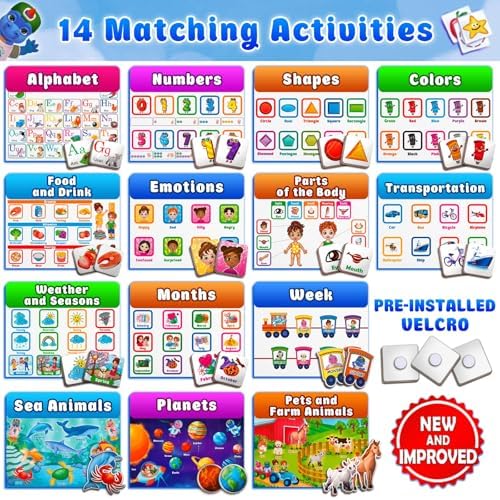 Curious 2 Learn Busy Book for Toddlers 3-5 – Montessori Preschool Learning Activities, Velcro Sensory Toy, Travel Toys Airplane Car, 28 Activities with Carry Bag & Markers – Pre-K Gift Boys Girls - Image 2