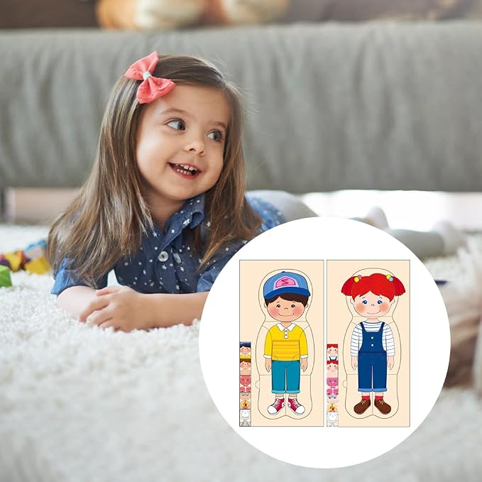 Childrens Human Body Puzzle Thickened Body Organ Learning Game, Sturdy Educational Toy for Boys Girls, 15 * 2 * 30cm Size (#1) - Image 2
