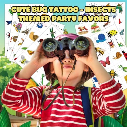 120 PCS Bug Temporary Tattoos for Kids Toddlers - Image 2