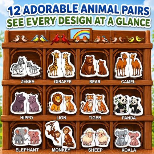 Travofun Magnetic 4-in-1 Animal Game | Travel Toys for Toddlers Ages 3-5 - Image 3