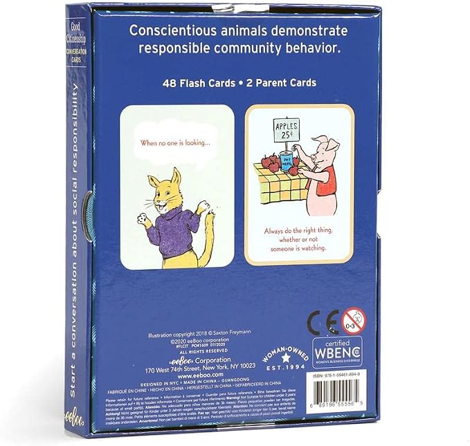 eeBoo: Good Citizenship Conversation Flash Cards, Encourages and Teaches Children How to Be Part of Their Community, Whether Family, School, or Planet, for Ages 3 and up - Image 5