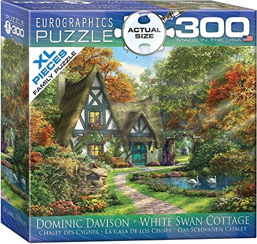 EuroGraphics White Swan Cottage by Dominic Davison 300-Piece Puzzle (Small Box), Multicolor by EuroGraphics