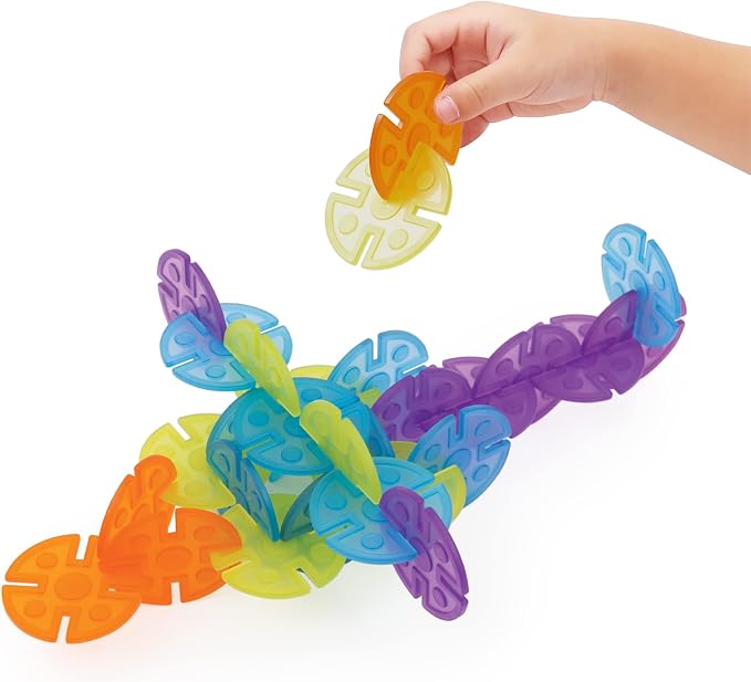 Guidecraft Interlox Discs - 96 Piece Set: Kids STEM Learning and Construction Toy, Creative and Educational Building Set for Toddlers - Image 7