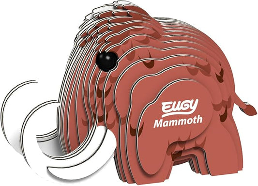 Eugy Mammoth 3D Puzzle, 22 Piece Eco-Friendly Educational Toy Puzzles for Boys, Girls & Kids Ages 6+