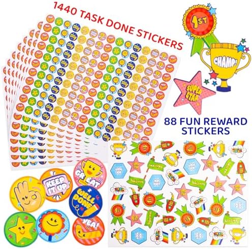 PUTSKA Potty Training and Chore Chart, 26 Boards, 1528 Stickers,Classic - Image 5