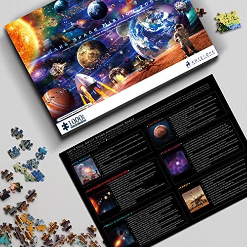 Antelope - 1000 Piece Space Mars Mission Jigsaw Puzzle for Adults, Solar System High Resolution, Matte Finish, Smooth Edging, No Dust - Image 4