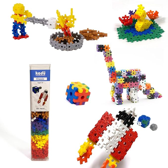 KADÜ 250 Piece Classic Set Kids Age 5+ Building Block STEM Interlocking Toy by IncrediblyInterconnectableToys