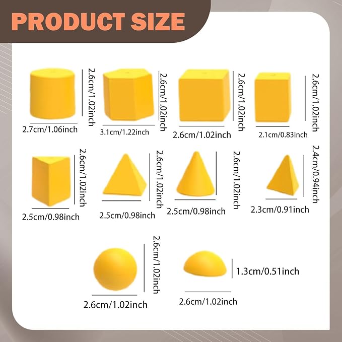 40Pcs Geometric Shapes Blocks Math Manipulatives Pattern Blocks - Image 3