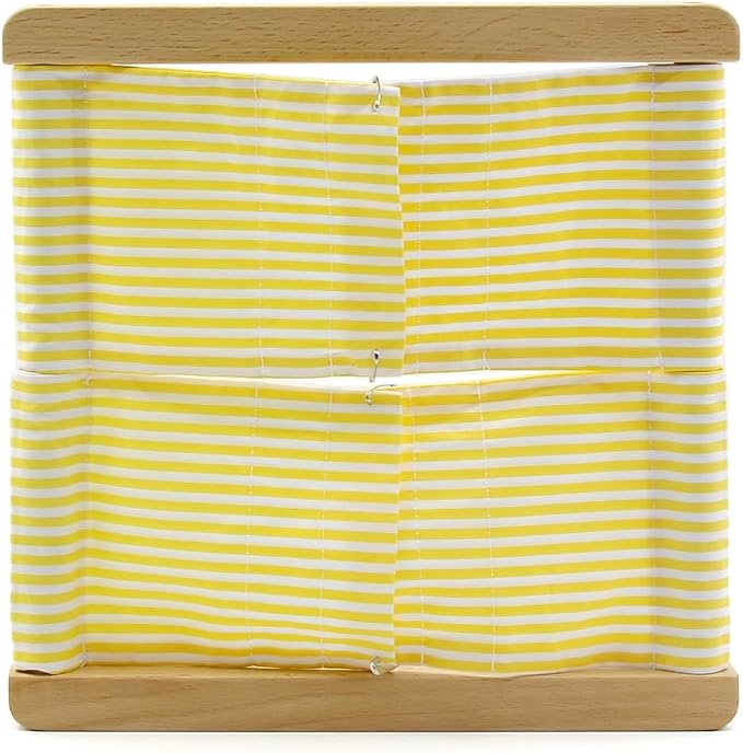 Kiddison Montessori Dressing Frames 11.8" for CASA 9 Fastener Styles Practical Life Skills Learning Material (TC20230125001, Safety Pin Frame, TC20230125001) - Image 2