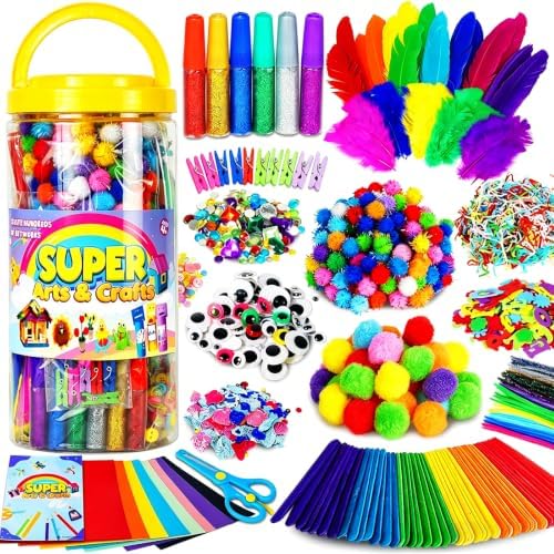 FUNZBO Arts and Crafts Supplies for Kids - Back to School Craft Kit by FunzBo