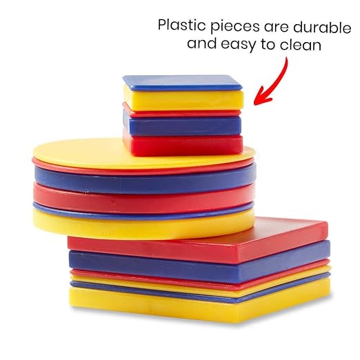 hand2mind 46393 Attribute Blocks Classroom Basics Kit - Set of 6 Trays - Image 2