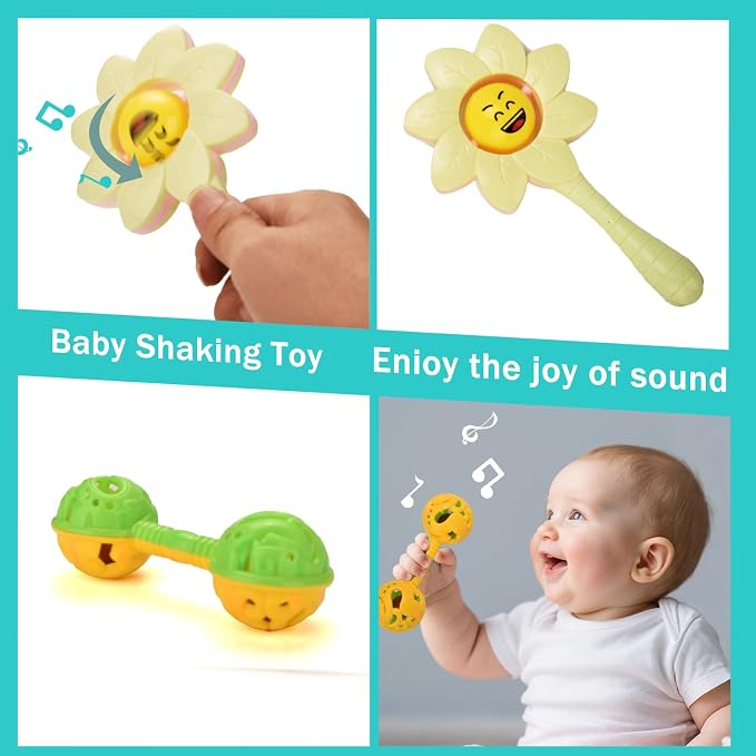 Baby Toys 6 to 12 Months 9 in 1 Montessori Teething Toys Sorting Sensory Educational Learning Gift for Toddlers Aged 1-3 - Image 7