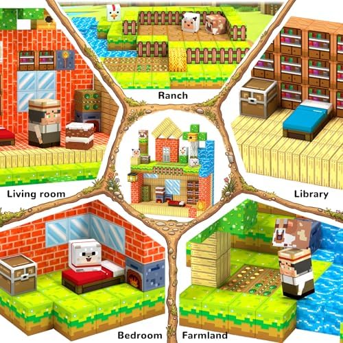 Magnetic Blocks,Birthday Gift Toys for 3 4 5 6 7 8 Year Old Boys & Girls, - Image 5
