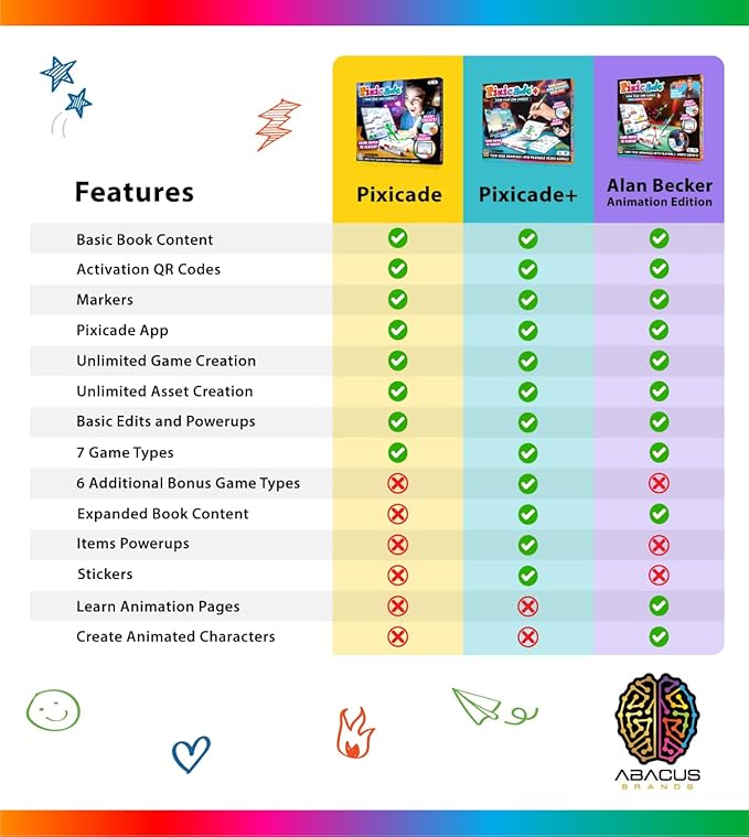 Pixicade! Special Animation Edition - Alan Becker | Turn Drawings Into Playable Video Games! | Doodle & Draw, Snap Play & Share Instant Video Games! | Mobile Video Game Maker | Ages 6 and Up