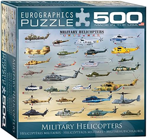EuroGraphics Military Helicopters Puzzle, 500-Piece by EuroGraphics
