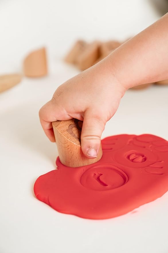 Alphabet Playdough Stamps for Kids - Lowercase Letter Stamp Set - ABC Toddler Clay Dough Stampers