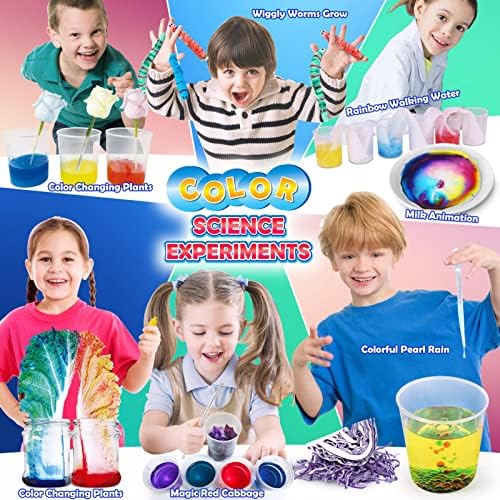 UNGLINGA 30+ Experiments Science Kits for Kids, S.T.E.M Educational Project Activities Toys Gifts for Boys Girls, Chemistry Set, Bouncy Ball, Volcano Eruption - Image 4