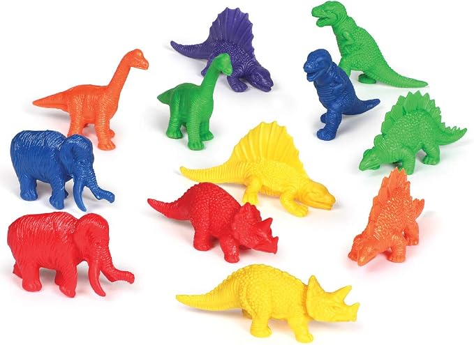 Learning Resources Mini-Dino Counters - 108 Pieces, Ages 3+ Toddler Learning Toys, Dinosaurs for Toddlers, Dinosaurs Action Figure Toys, Kids' Play Dinosaur and Prehistoric Creature Figures - Image 3