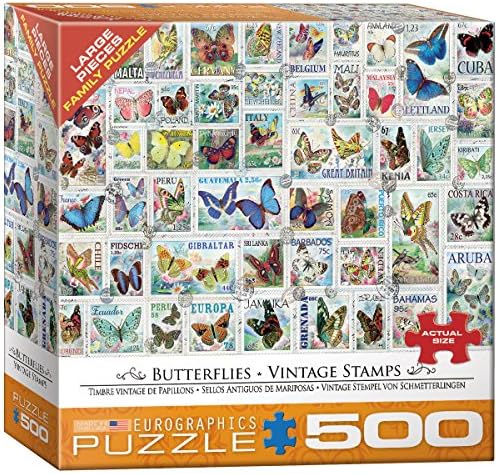 Butterflies - Vintage Stamps by EuroGraphics